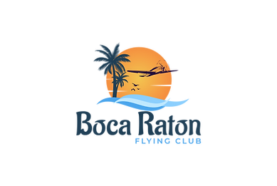 Logo of the Boca Raton Flying Club - an aviation group located on the East Coast of Florida, near Lynn University and FAU.